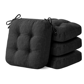 Tufted Dining Chair Cushions with Ties Non Slip Kitchen Pads