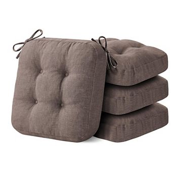 Tufted Dining Chair Cushions with Ties Non Slip Kitchen Pads