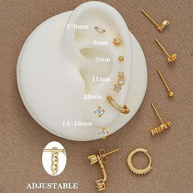 Minimal Stud Earrings Pack
