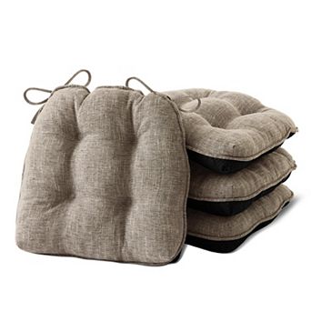 Tufted Memory Foam Dining Chair Cushions with Ties Non Slip