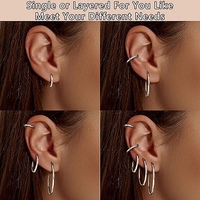 Stackable Hoop Earring Set