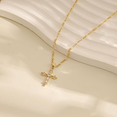 Dainty Cross Charm Necklace