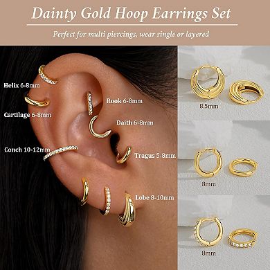 Dainty Stackable Hoop Set