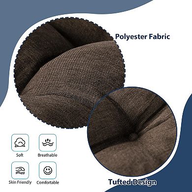 Tufted Dining Chair Cushions with Ties Non Slip Foam Pads