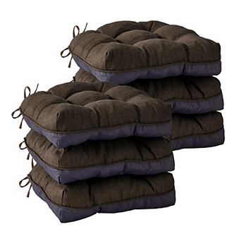 Tufted Dining Chair Cushions with Ties Non Slip Foam Pads