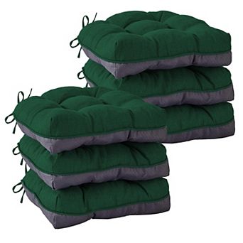 Tufted Dining Chair Cushions with Ties Non Slip Foam Pads