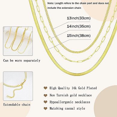 Stackable Chain Necklace Set