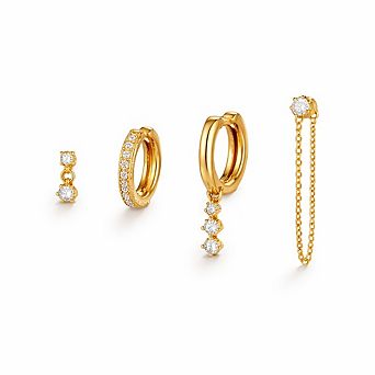 Minimal Pearl Hoop Earrings