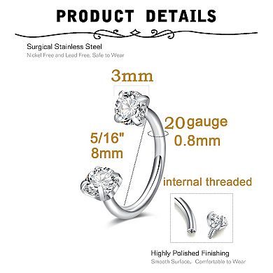 Surgical Steel Nose Rings