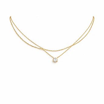 Dainty CZ Necklace for Women