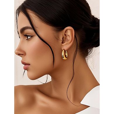 Chunky Statement Hoop Earrings