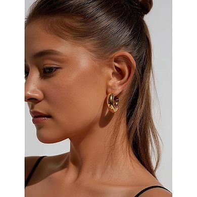 Chunky Statement Hoop Earrings