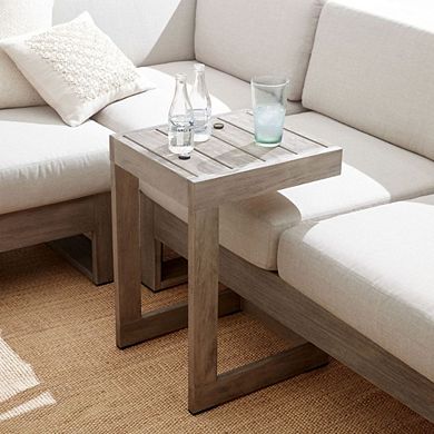 Outdoor C-Shaped Side Table