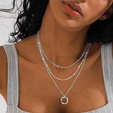 Dainty Chain Necklace Set