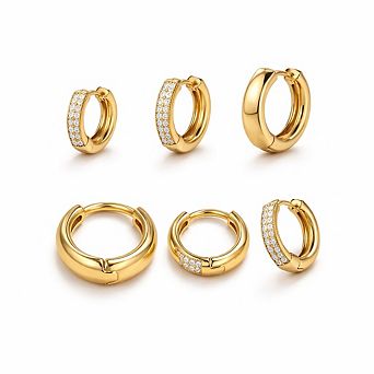 Stackable Hoop Earrings Set