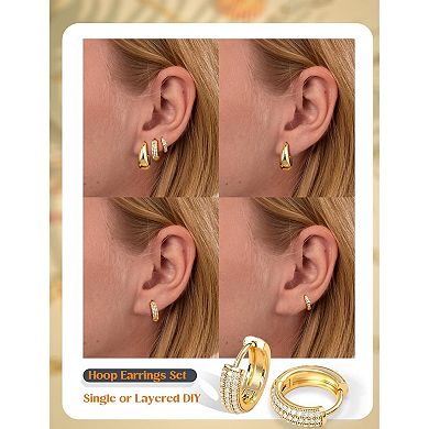 Stackable Hoop Earrings Set