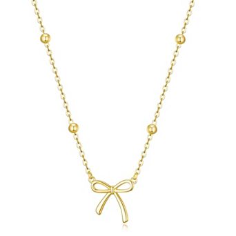 Minimal Bow Chain Necklace