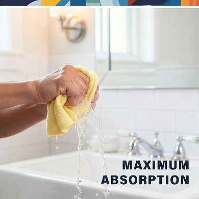 10 Pack Soft 12x12 Washcloths, Ultra Absorbent, Machine Washable, Multi-Purpose