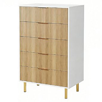 5 Drawer Dresser for Bedroom, Tall Dresser Chest of Drawers