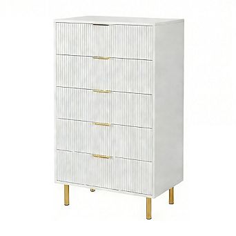 5 Drawer Dresser for Bedroom, Tall Dresser Chest of Drawers