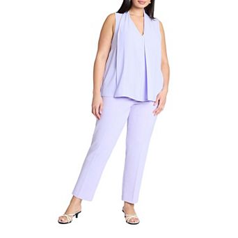 ELOQUII Women's Plus Size The 365 Semi Stretch Slim Leg Pant