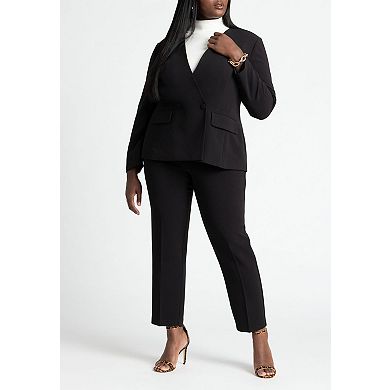 ELOQUII Women's Plus Size The 365 Semi Stretch Slim Leg Pant