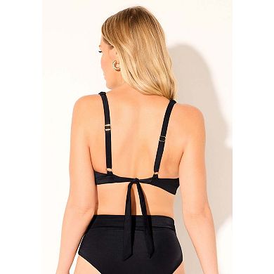 Swimsuits for All Women's Plunging Triangle Bikini Top