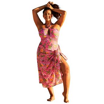 Swimsuits for All Women's Lightweight Adjustable Sarong Wrap Skirt Cover Up