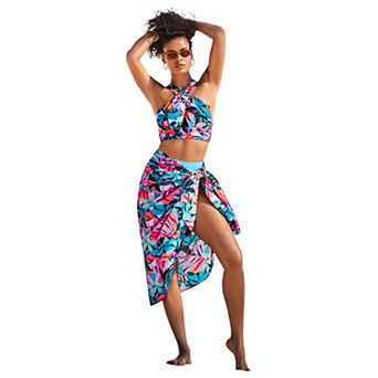 Swimsuits for All Women's Lightweight Adjustable Sarong Wrap Skirt Cover Up