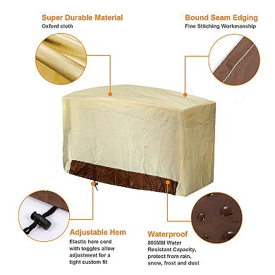 210D Waterproof BBQ Grill Cover Windproof & Dustproof