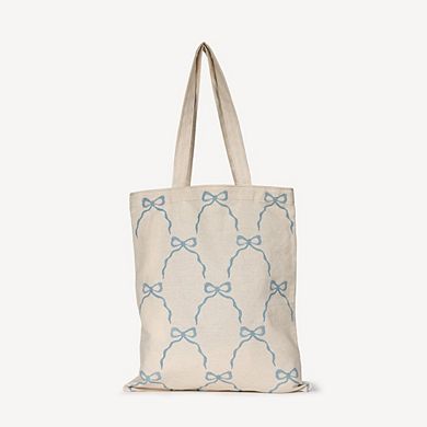 Block Printing Kit Cherry Bow Print Tote Bag