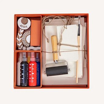 Block Printing Kit Cosmic Print Stationery Set