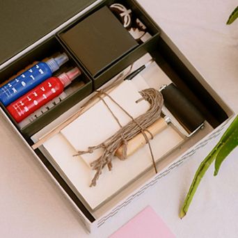 Block Printing Kit Tulip Print Stationery Set