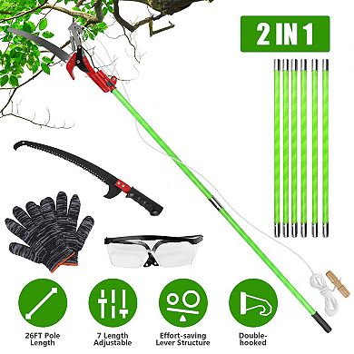 2-in-1 Extendable Pole Saw & Tree Pruner 8.228.2FT Manual