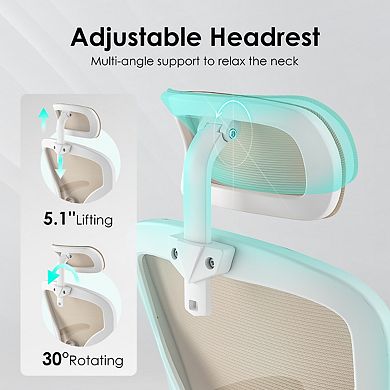 Lufeiya Ergonomic Office Chair with Adjustable Headrest and Lumbar Support, Game Chair, Desk Chair