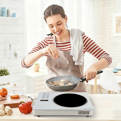 3500W Electric Ceramic Stove Single Burner Hot Plate with Timer