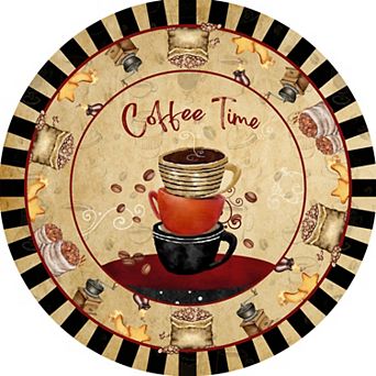 Coffee Party Tablecloth, Decorative Table Cover for Party Decor