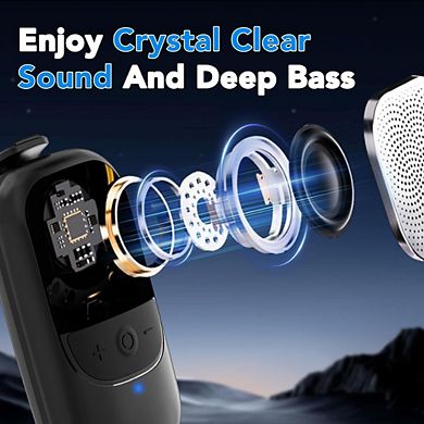 Clip-On Bluetooth Speaker with 15H Playtime