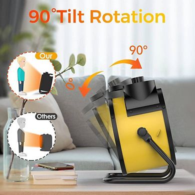 Patio Electric Heater with Adjustable Angle