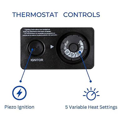 Propane Patio Heater with Thermostat Control