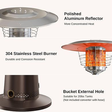 Bronze Tabletop Outdoor Patio Heater