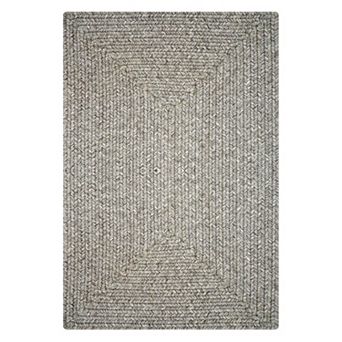 Homespice Slate Braided Rug Washable Indoor/Outdoor Weatherproof Beige/Gray Rug