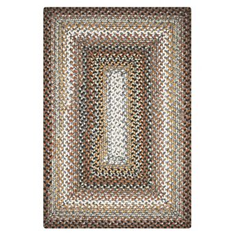 Homespice Midnight Moon Braided Rug Washable Indoor/Outdoor Black/Gray/Brown Rug