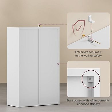 White Cube Bookshelf with 5 Compartments