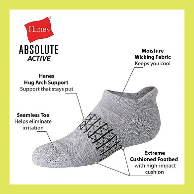 Boys Hanes® 4-Pack Cushioned Heel Shield Active Socks
