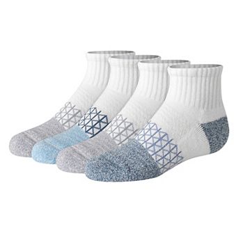 Boys Hanes® 4-Pack Ankle Socks with Arch Support & Seamless Toe