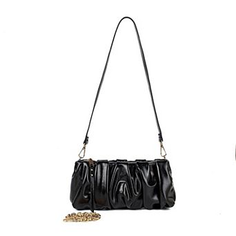 MKF Collection Cinthya Chain Strap Ruched Shoulder Bag by Mia K