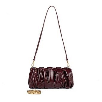 MKF Collection Cinthya Chain Strap Ruched Shoulder Bag by Mia K