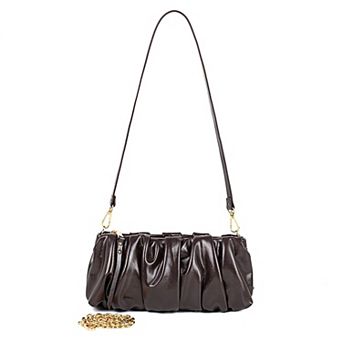 MKF Collection Cinthya Chain Strap Ruched Shoulder Bag by Mia K