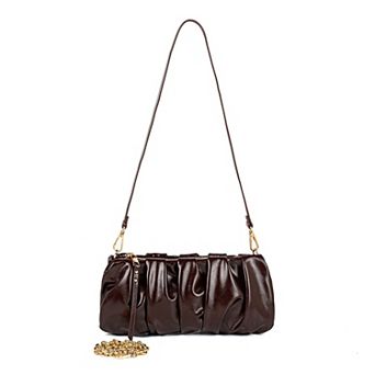 MKF Collection Cinthya Chain Strap Ruched Shoulder Bag by Mia K